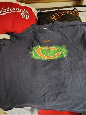 Chicago Bears Navy Logo Tee 2x